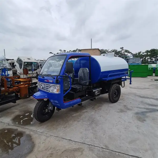 天津三轮车小型厂区洒水车清洗车直销小型环卫降尘雾炮洒水车街道绿化小区园林喷洒