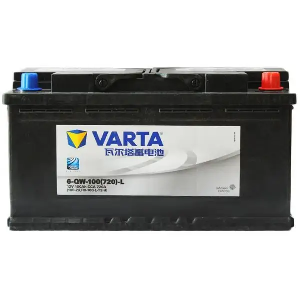 VARTA瓦尔塔电池6-QW-100(720)-L免维护电瓶12V100AH汽车启动