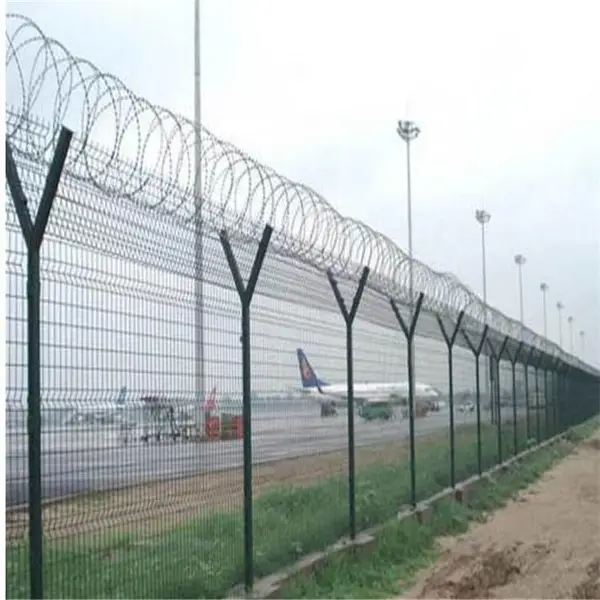 机场护栏网厂家 高速公路绿色铁丝网 机场护栏网批发定做旺俊