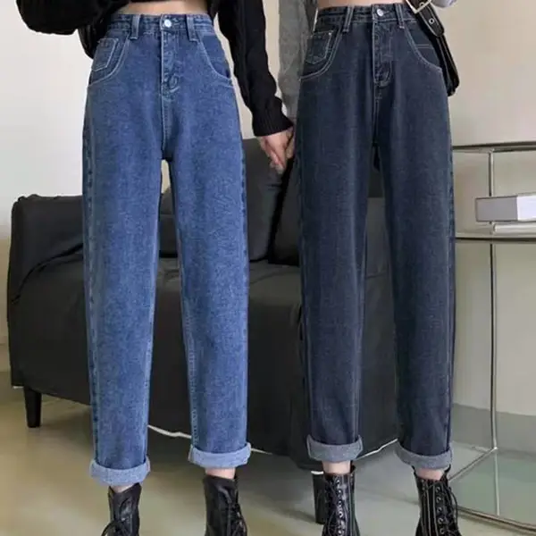 江苏淮安清货女士牛仔裤韩版微弹牛仔裤九分裤便宜处理。