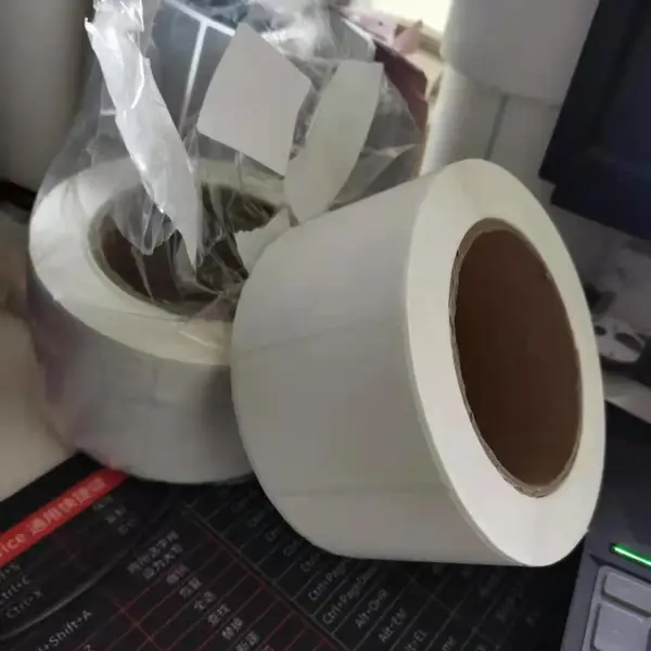 可移热敏合成纸60*40家居厂专用标签 防水撕不碎不干胶贴纸 不残胶规格可以定制