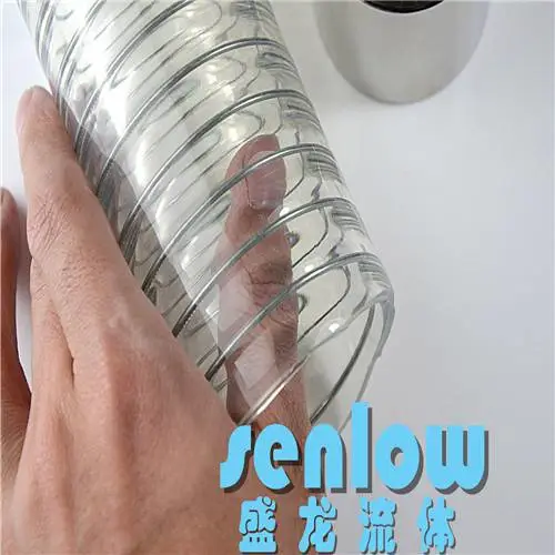 盛龙透明钢丝软管厂家供应_食品级PU钢丝软管_耐高温高压钢丝软管_PU透明钢丝管