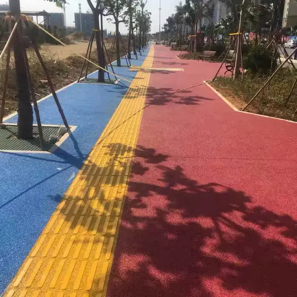 内江市 透水砼材料 彩色压印混凝土 透水混凝土路面