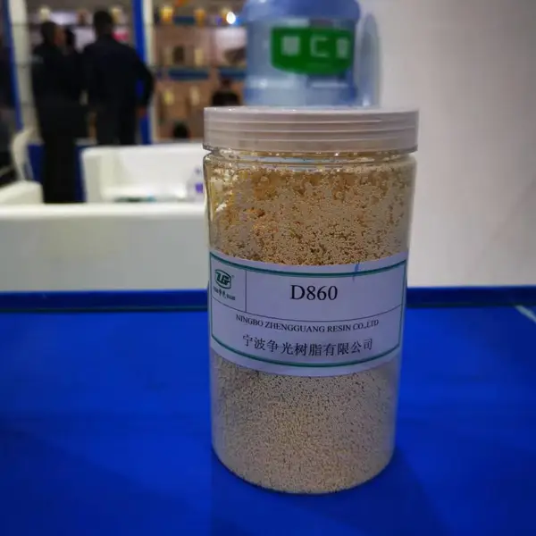 争光牌重金属回收专用D860螯合型离子交换树脂产品说明书