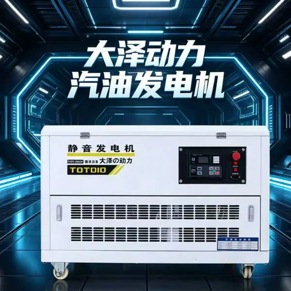 城市市政抢险备电25KW静音汽油发电机发电稳定
