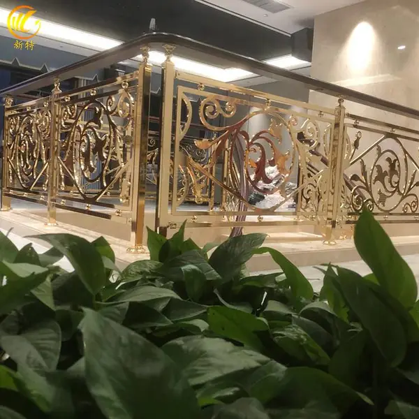 铜栏杆 别墅铜艺雕刻楼梯护栏表面涂层不掉色 新特
