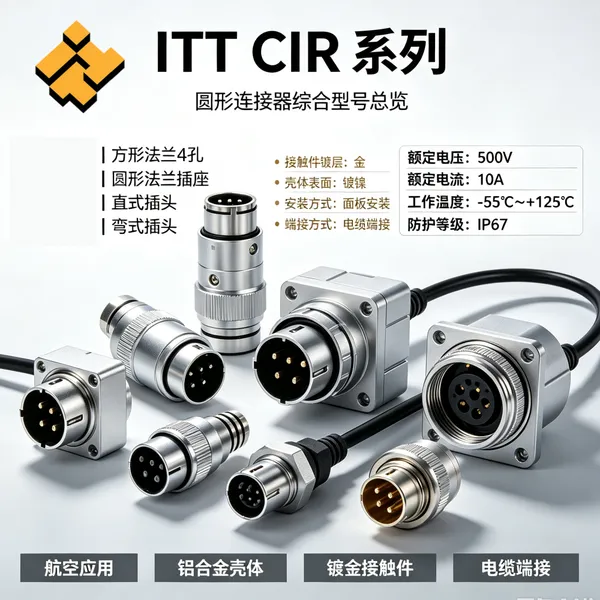 ITT Cannon SNLF-S-S35-25L-R 航空连接器 板端安装适配 原厂代理