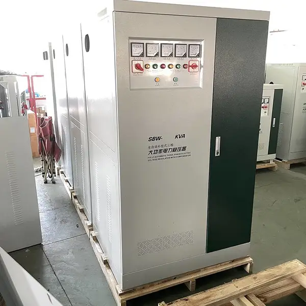 出口设备220V415v转380V用三相全自动补偿式电力稳压器SBW-400KVA