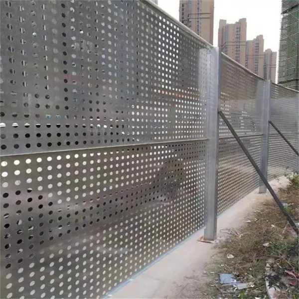 施工冲孔网挡板 建筑抗风镀锌围挡 临边防护施工洞洞挡板