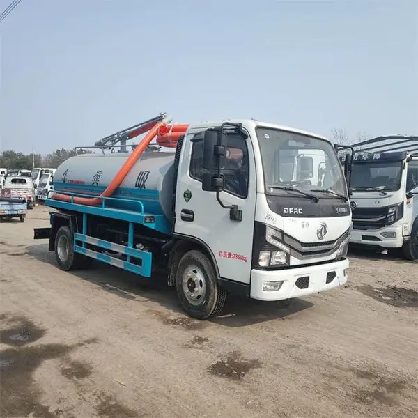 5吨真空吸粪车 高压清淤泥运输车 蓝牌化粪池养殖场吸污车 自吸自排
