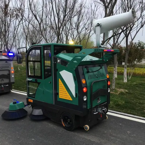 上海物业保洁地面清扫车 工厂物业学校扫地机 三朋驾驶式扫地车战狼1JC2200