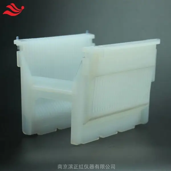 半导体光伏光电用PFA4寸芯片花篮可雷雕PFA晶圆承载器可装RFID