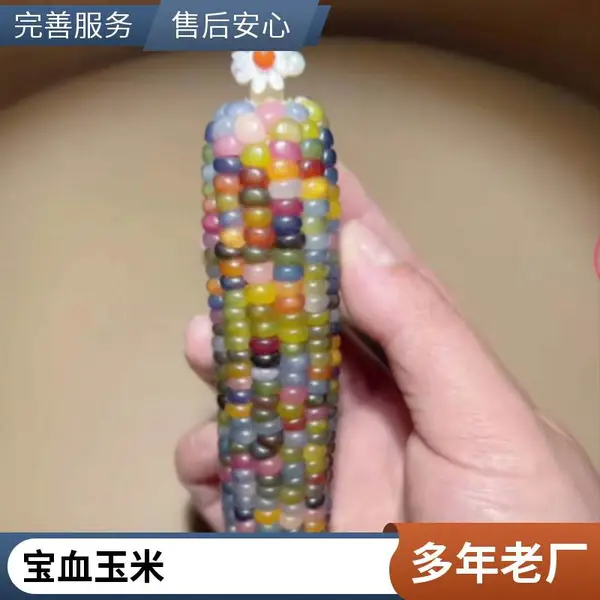 宝石玉米颜色美丽,颗粒通透,就像一颗颗璀璨的宝石文玩玉米