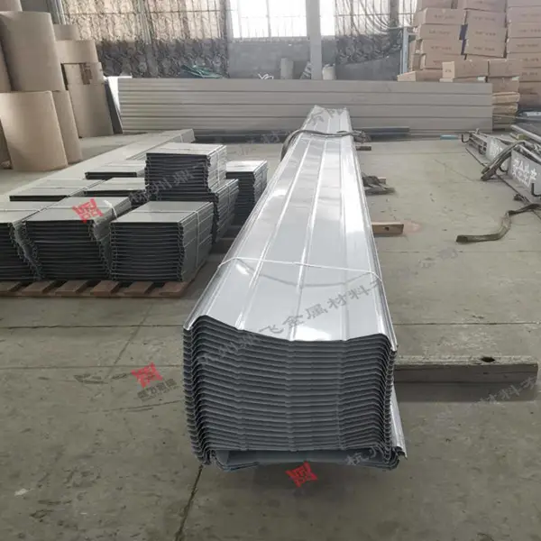 高立边铝镁锰板YX65-300金属屋面瓦 铝镁锰屋面系统 直立单锁边板