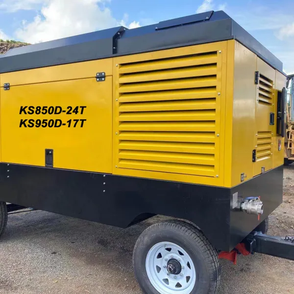 广西贵港KS850D-24T康明斯发动机高风压双螺杆可移动式空压机