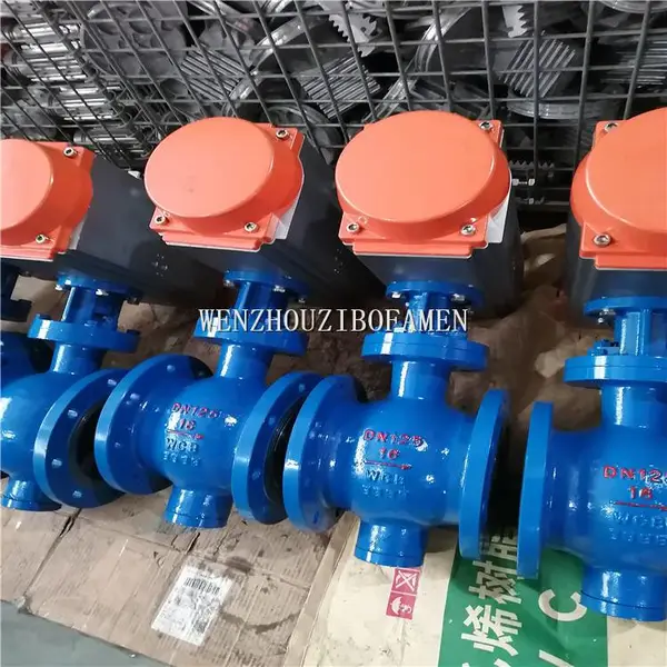 气动开关偏心半球阀 DYQ640H-16Q DYQ64H-16C 上装式气动喷煤粉球阀