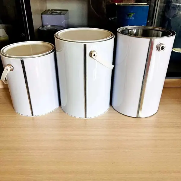 铁桶厂家 5升圆形铁罐 马口铁罐 直径176/165高度可定制 加厚油漆罐金属罐 抗摔压耐腐蚀可定制圆罐