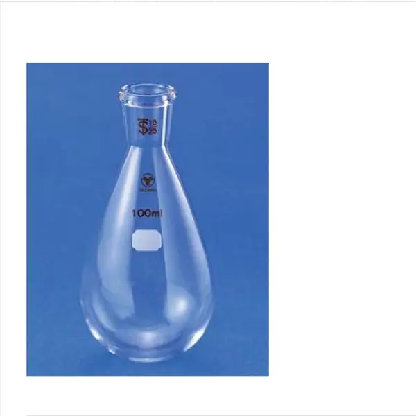 YAZAWA矢泽科学茄子瓶50ml玻璃器皿实验用茄子瓶1020-586