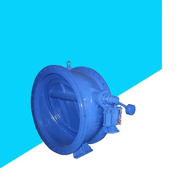 蝶式缓冲止回阀 HH47X-10Q/C 铸钢液力自动重锤式蝶形逆止阀