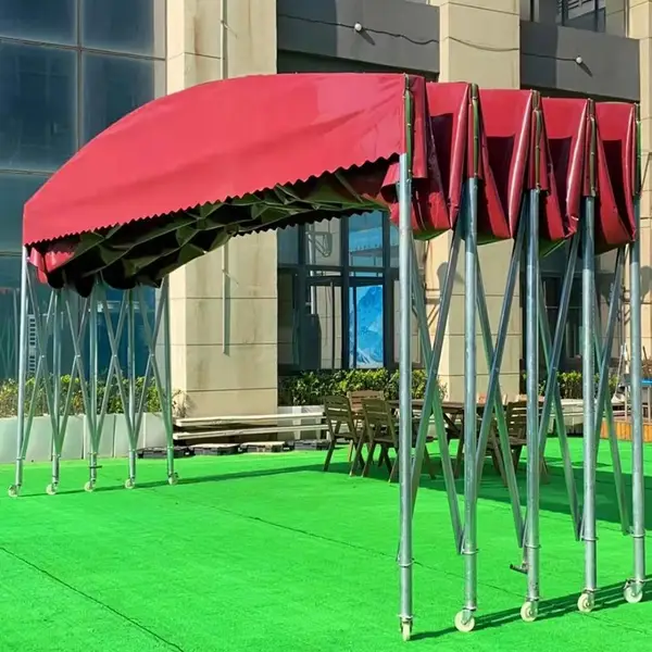 供应推拉篷临时物流仓储物流棚大型仓库蓬伸缩遮阳棚烧烤棚移动雨蓬