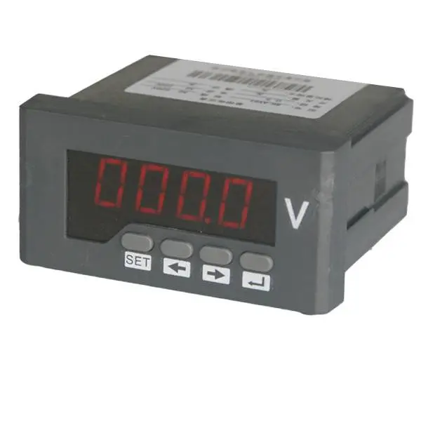 卡导轨安装式电压表数字单相数显交流电流表频率表220v 380v三相A