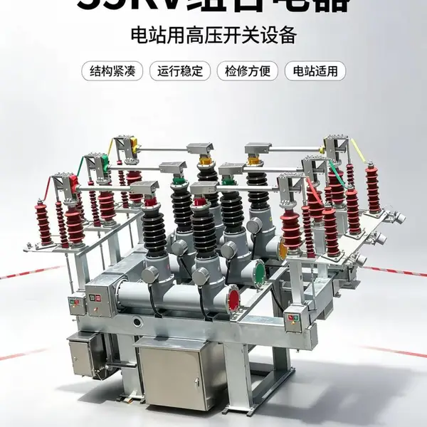 外贸电站35KV,ZCW10-40.5GT1600-31.5敞开式六氟化硫断路器组合电器