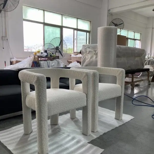 法式奶油白扶手餐椅farrah dining chair