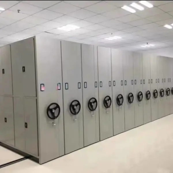密集架档案室手摇式密集柜 智能凭证资料架 储物移动文件柜