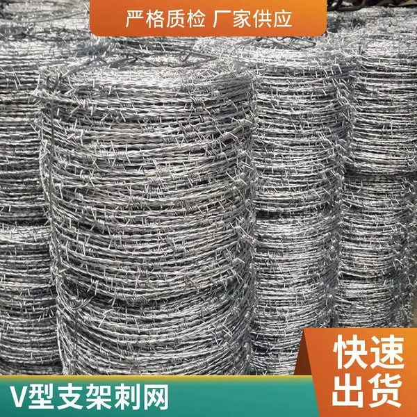 高锌240克刺铁丝防护网 铁蒺藜刺线隔离带 防腐防锈好