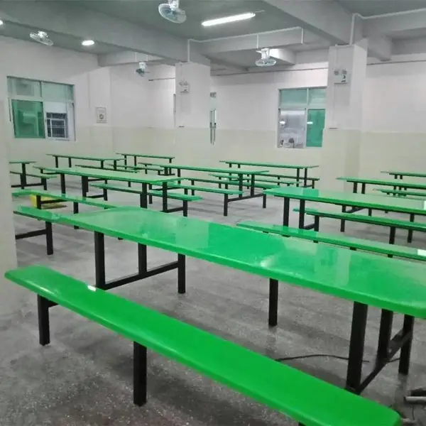 宾阳定制玻璃钢餐桌椅/员工学校餐桌椅生产