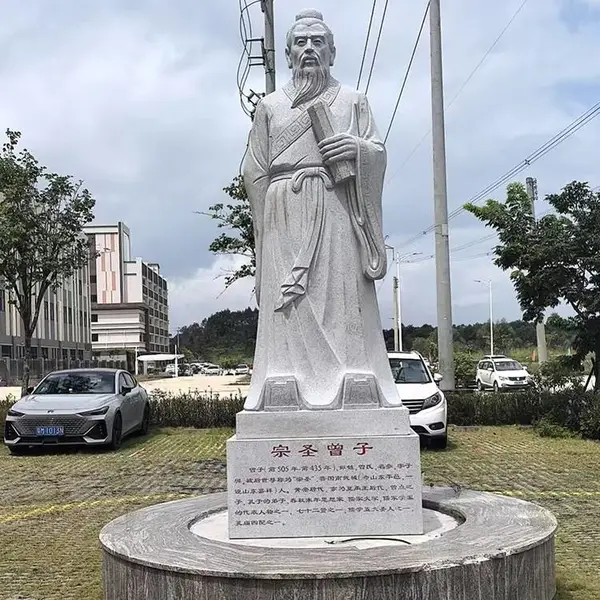 嘉祥石雕孔子像厂家直供 花岗岩孔子像价格 支持定制