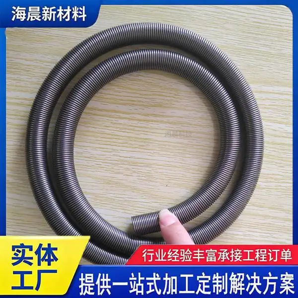 沥青路面用不锈钢渗水弹簧管 公路桥梁螺旋裹丝预埋弹簧钢管 海晨