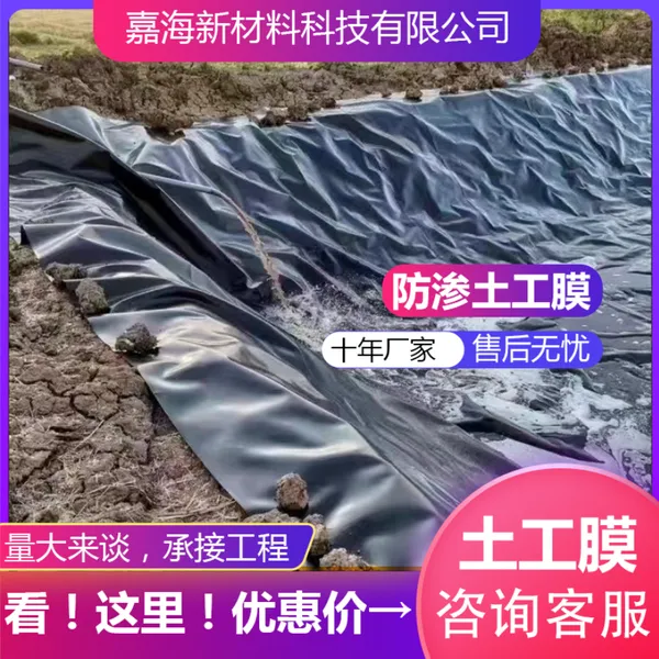 山东鱼塘养殖膜 水库防渗膜 1.0mm厚HDPE材料 蓄水池 河道 人工湖 工程