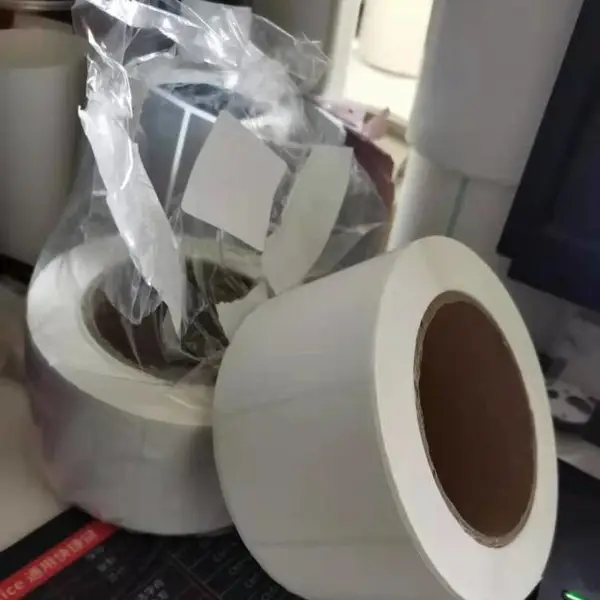 可移热敏合成纸60*40家居厂加厚标签 防水撕不碎不干胶贴纸