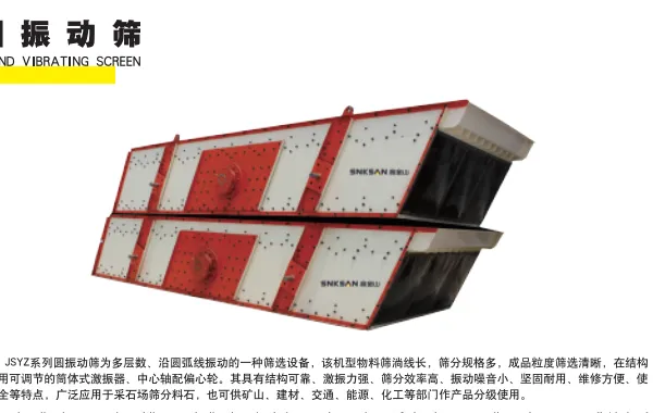 山东鑫金山新型圆振动筛JSYZ1860
