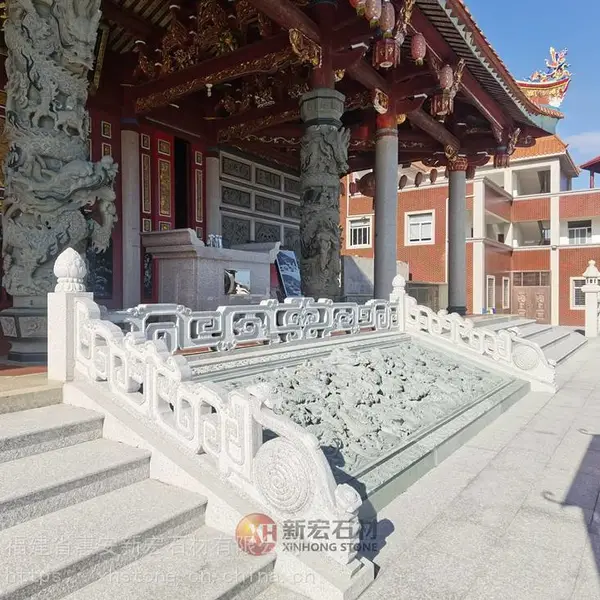 青石九龙浮雕 御道雕刻堵石 寺院石刻九龙