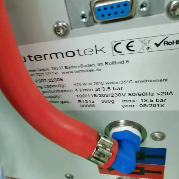 德国Termotek冷水机P30060-01-06-CRA用于高校激光机使用