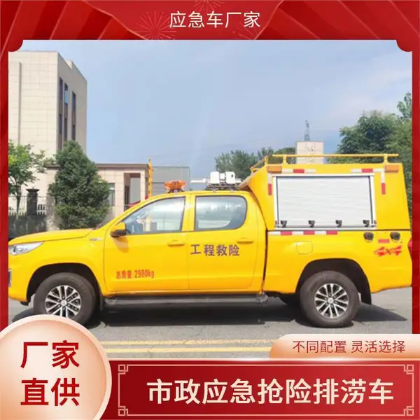 四驱皮卡抢修排涝车 福田工程救险车 电力通讯抢修车