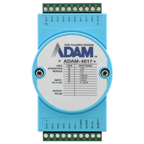 研华ADAM-4017+ 8路模拟量输入模块 支持Modbus/RTU控制