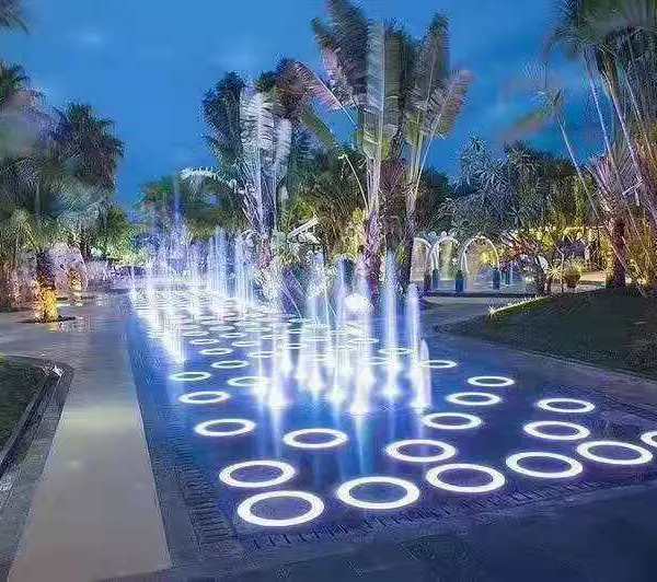 千易定制 广场水池LED水底喷泉景观灯七彩RGB 24V不锈钢 IP68防水