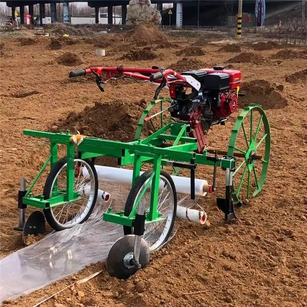小型农田盖地膜机 全自动红薯盖膜机 蔬菜药材汽油覆膜机