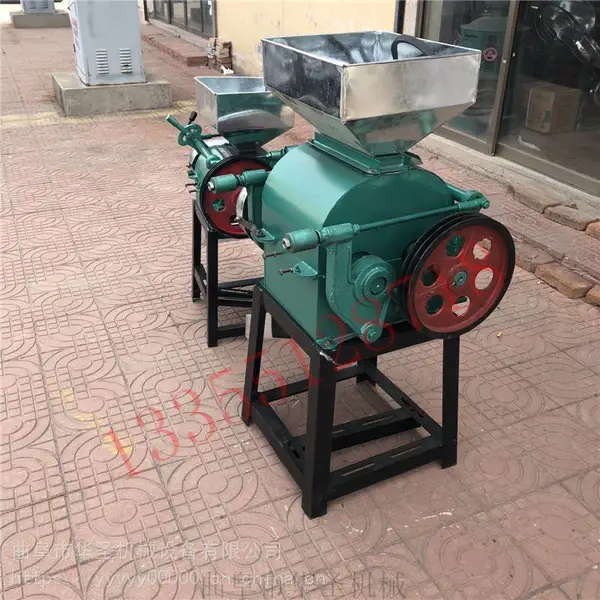 五谷杂粮专用粮食加工设备 高产量花生轧胚机