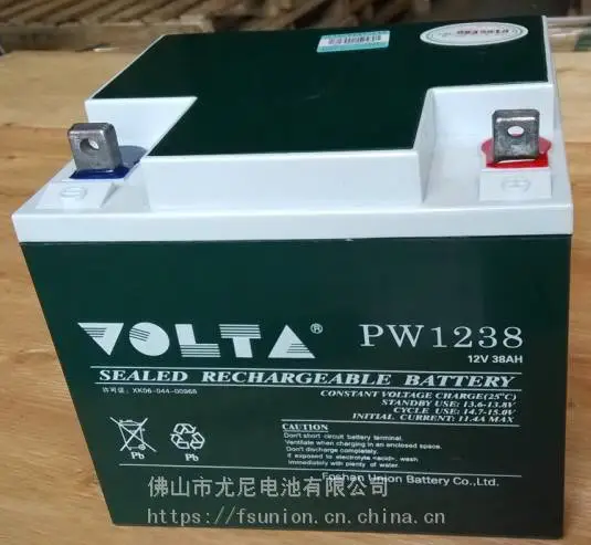 中韩合资VOLTA牌 12V38AH 电力直流屏蓄电池 尤尼电池厂家