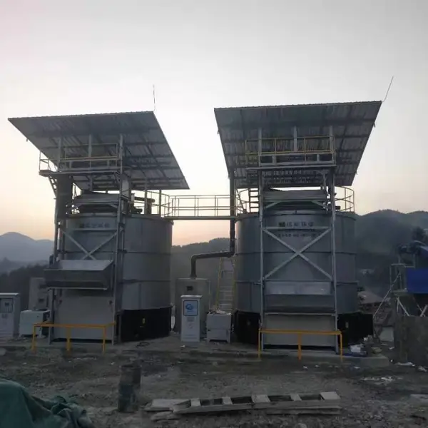 福航环保污泥发酵畜禽粪便发酵餐厨垃圾处理FFG-220型干化设备
