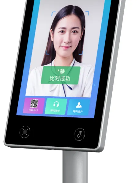 10.1寸双目人脸识别出入门禁机支持ID IC二维码刷卡