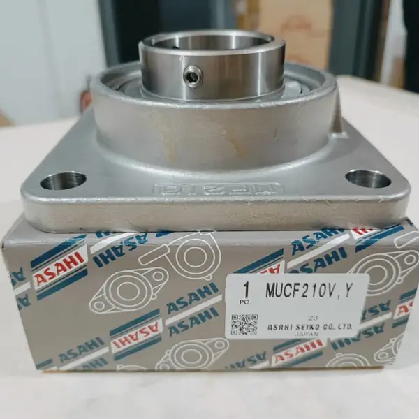 日本原装进口ASAHI MUCF210方形法兰座式带座轴承
