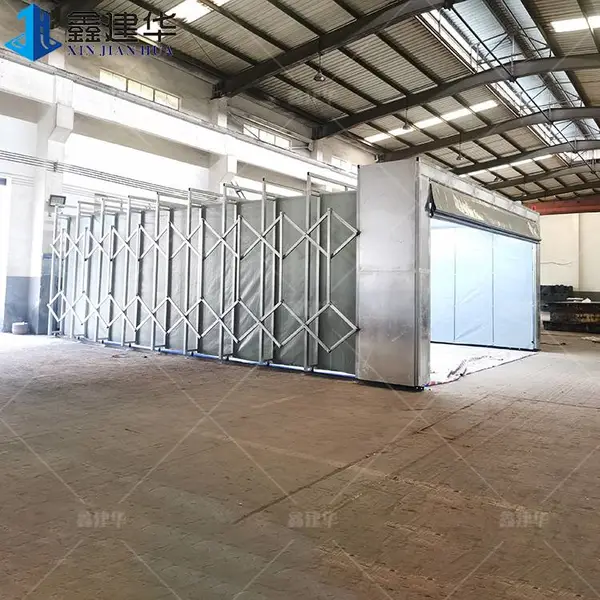 云南保山移动伸缩雨棚物流仓库蓬_带轮可随意伸缩推拉