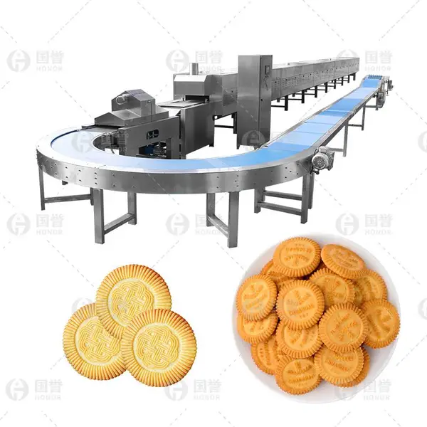 韧性饼干生产线 猴头菇饼干制作设备早餐原味饼干流水线