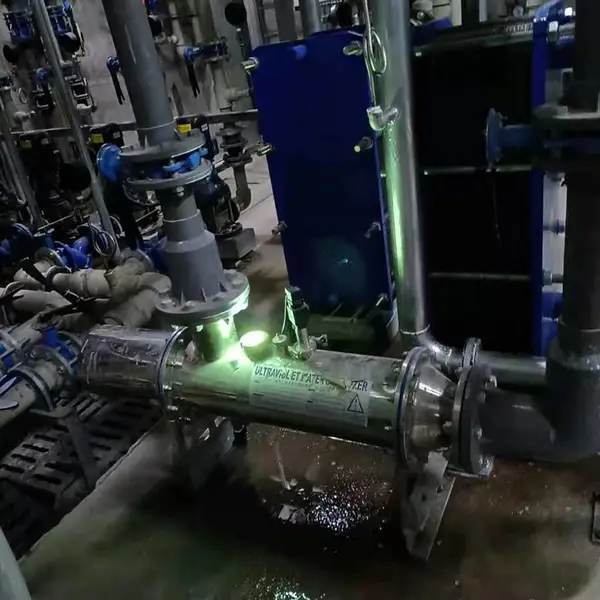 儿童泳池水中压紫外线消毒杀菌器304不锈钢冀陆诚L型3KW设备售后保障