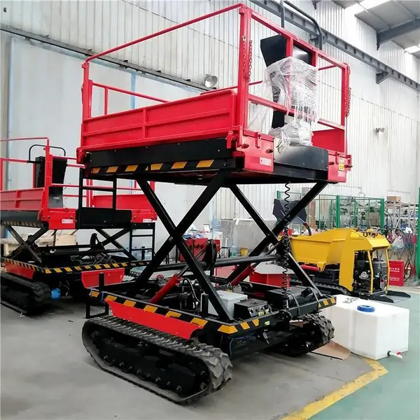 履带式高空作业升降工作平台 果园修剪采摘液压升降机